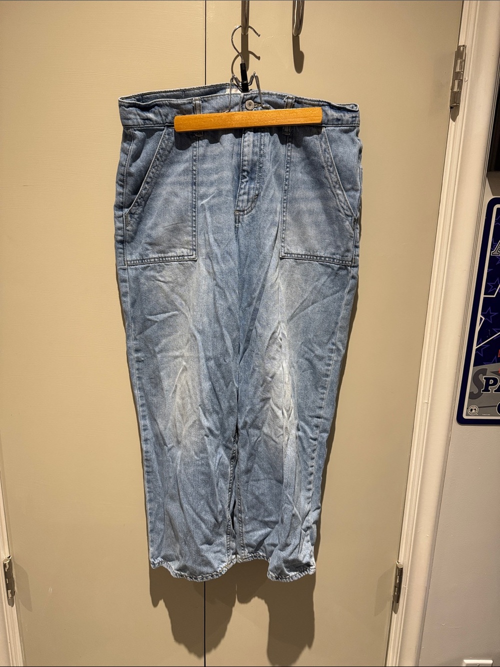 Lucky Brand Light Blue Cropped High-Waist Jeans